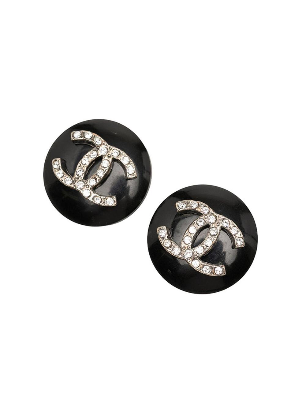 Chanel Cc Logo Clip-On Earrings Silver- #299363C69B
